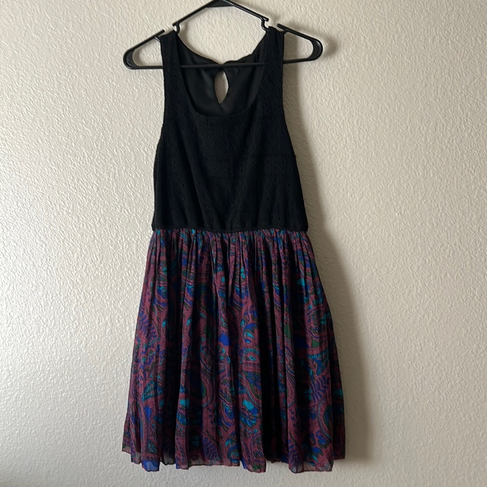 Women's Crochet and Paisley Summer Dress